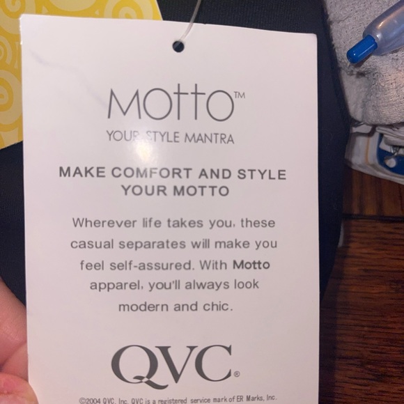 Motto QVC Womens Black Pants‎ 12 NWT Stretch - Picture 5 of 5